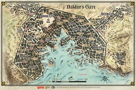 Dungeons &amp; Dragons: Baldur&#039;s Gate (Map)