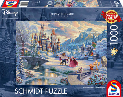 Beauty and the Beast&#039;s Winter Enchantment - Puzzel (1000)