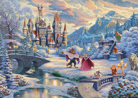 Beauty and the Beast&#039;s Winter Enchantment - Puzzel (1000)