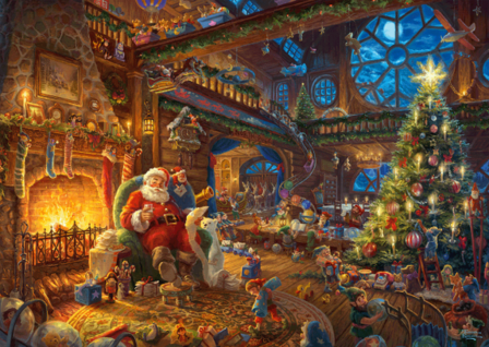 De Kerstman en zijn elfen - Puzzel (1000)