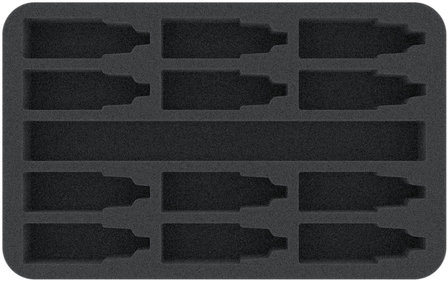 Foam Tray for 12 Color Bottles &amp; Brushes (Feldherr)