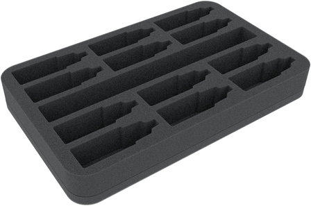 Foam Tray for 12 Color Bottles &amp; Brushes (Feldherr)
