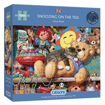 Snoozing on the Ted - Puzzel (1000)