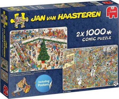 Kerst Koopjes &amp; Black Friday - Jan van Haasteren Puzzel (2x1000)