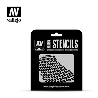 Hobby Stencils: Distorted Honeycomb (Vallejo)