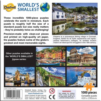 Polperro, Cornwall - World&#039;s Smalles Jigsaw Puzzle (1000)