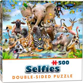 Selfies: Wild - Double-Sided Puzzle (500)