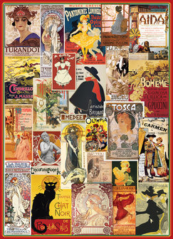 Theatre &amp; Opera Vintage Posters - Puzzel (1000)
