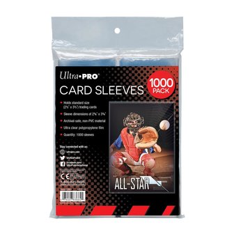 Ultra Pro Card Sleeves: Standard (66x92mm) - 1000 pack