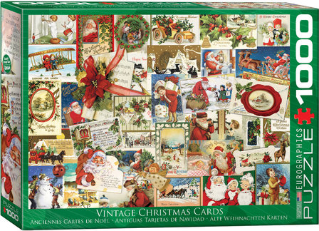 Vintage Christmas Cards - Puzzel (1000)