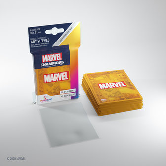 Gamegenic Marvel Champions Art Sleeves: Yellow (66x91mm) - 50+1