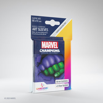 Gamegenic Marvel Champions Art Sleeves: She-Hulk (66x91mm) - 50+1