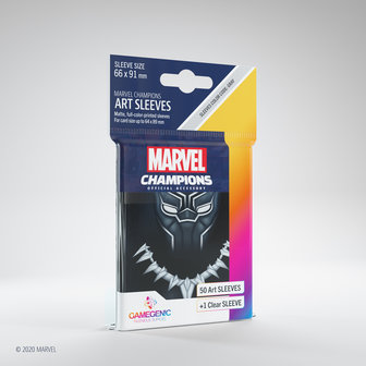 Gamegenic Marvel Champions Art Sleeves: Black Panther (66x91mm) - 50+1