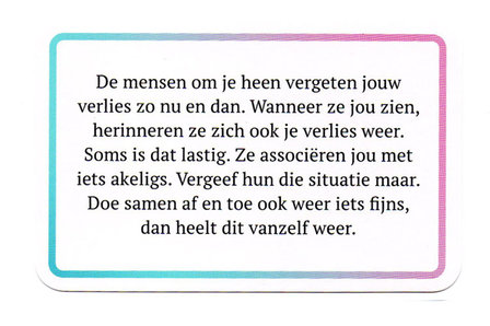 Koesterkaartjes bij Verlies