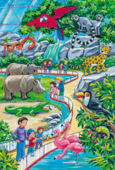 Een dag in de dierentuin - Puzzel (3x24)