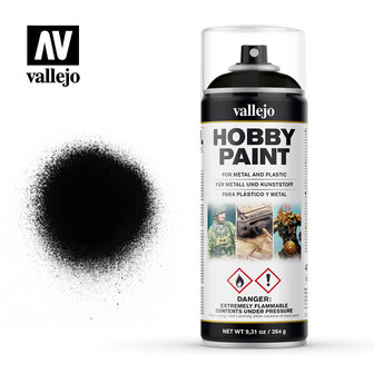 Hobby Paint Spray: Black (Vallejo)