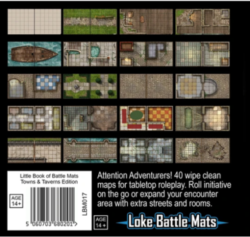 Little Book of Battle Mats - Towns &amp; Taverns Edition