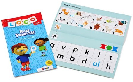 Loco Mini Boekje - Rompompom: Ik leer letters