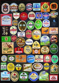 Beer labels collage - Puzzel (1500)