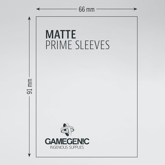 Gamegenic Matte Double Sleeving (66x91mm/64x89mm) - 2x100