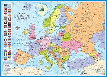 Map of Europe - Puzzel (1000)