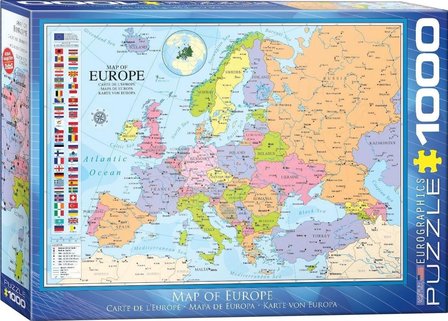 Map of Europe - Puzzel (1000)