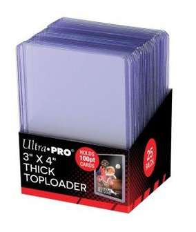 Ultra Pro Toploader: 3" x 4" Thick 100 pt (25x)