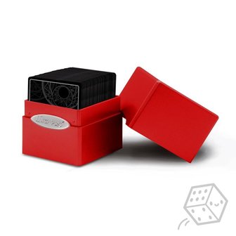 Satin Cube Deck Box (Red)