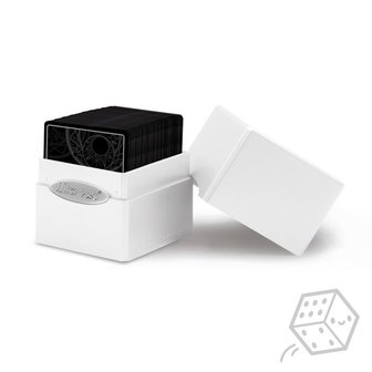Satin Cube Deck Box (White)