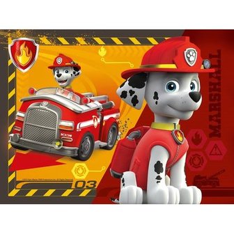 Paw Patrol: Puppies op Pad - 4 in a Box Puzzel (12+16+20+24)
