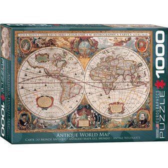Antique World Map - Puzzel (1000)