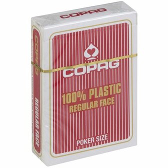 Playing Cards Red 100% Plastic (Copag 310)