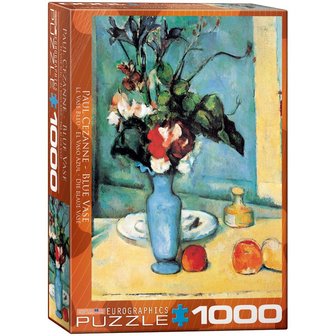 Blue vase, C&eacute;zanne - Puzzel (1000)
