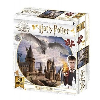 Harry Potter: Hogwarts &amp; Hedwig - Prime 3D Puzzle (500)