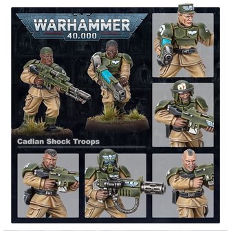 Warhammer 40,000 - Astra Militarum: Cadian Shock Troops
