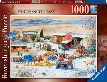 Boerderij in de winter - Puzzel (1000)