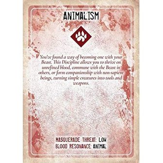 Vampire: The Masquerade - Discipline and Blood Magic Card Deck