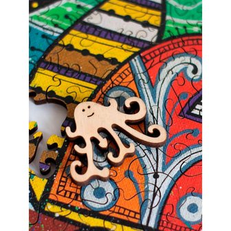 Nautische Kat - Houten Puzzel (135)