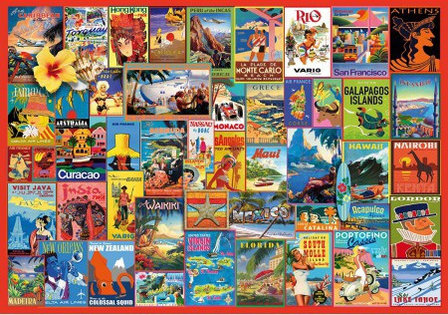 Exotic Destinations - Houten Puzzel (40)