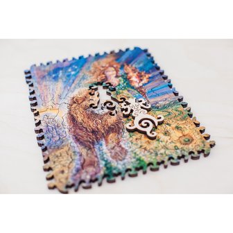 Zodiac: Elementen van Aarde en Vuur - Houten Puzzel (6x100)