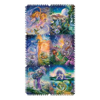 Zodiac: Elementen van Water en Lucht - Houten Puzzel (6x100)