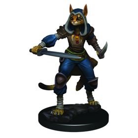 D&amp;D Icons of the Realms: Tabaxi Rogue Female (Premium Pre-Painted Miniature)