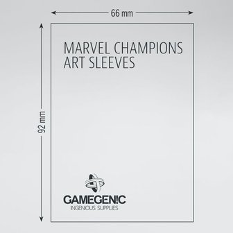 Gamegenic Marvel Champions Art Sleeves: Black Widow (66x91mm) - 50+1