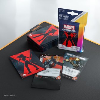 Gamegenic Marvel Champions Art Sleeves: Black Widow (66x91mm) - 50+1