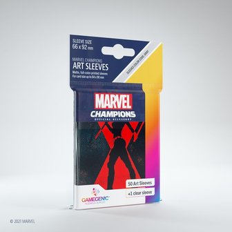 Gamegenic Marvel Champions Art Sleeves: Black Widow (66x91mm) - 50+1