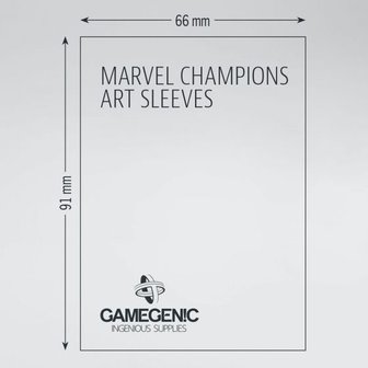 Gamegenic Marvel Champions Art Sleeves: Scarlet Witch (66x91mm) - 50+1