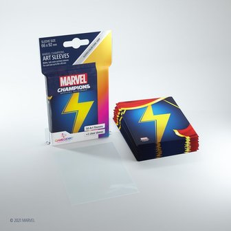 Gamegenic Marvel Champions Art Sleeves: Ms. Marvel (66x91mm) - 50+1