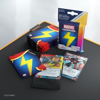 Gamegenic Marvel Champions Art Sleeves: Ms. Marvel (66x91mm) - 50+1