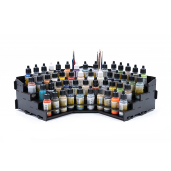 Black Paint Rack: Hoek Top (voor The Army Painter &amp; Vallejo verf)
