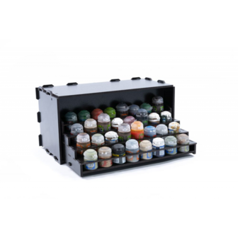 Black Paint Rack: Uitschuifbaar rek (voor Citadel verf)